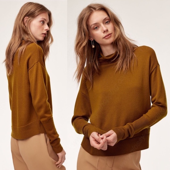 Aritzia Sweaters - Aritzia Wilfred Cyprie Mock Neck Merino Sweater
